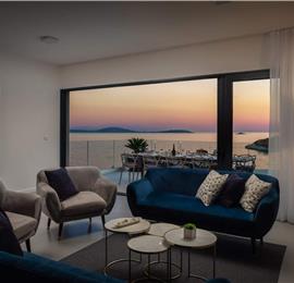 Luxury Beachfront Villa with Heated Infinity Pool near Trogir, Sleeps 8